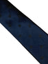 navy tie with black spiders web halloween embroidered design